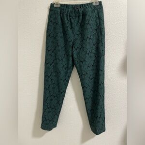 J. Crew Dark Green Lace pull on dress pants